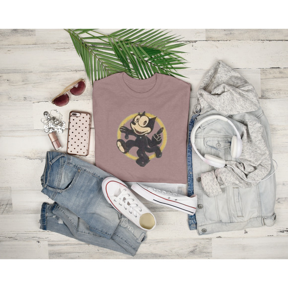 The Cat is Back Graphic Retro Vibes Inspired Crewneck TShirt - Picture 8 of 9